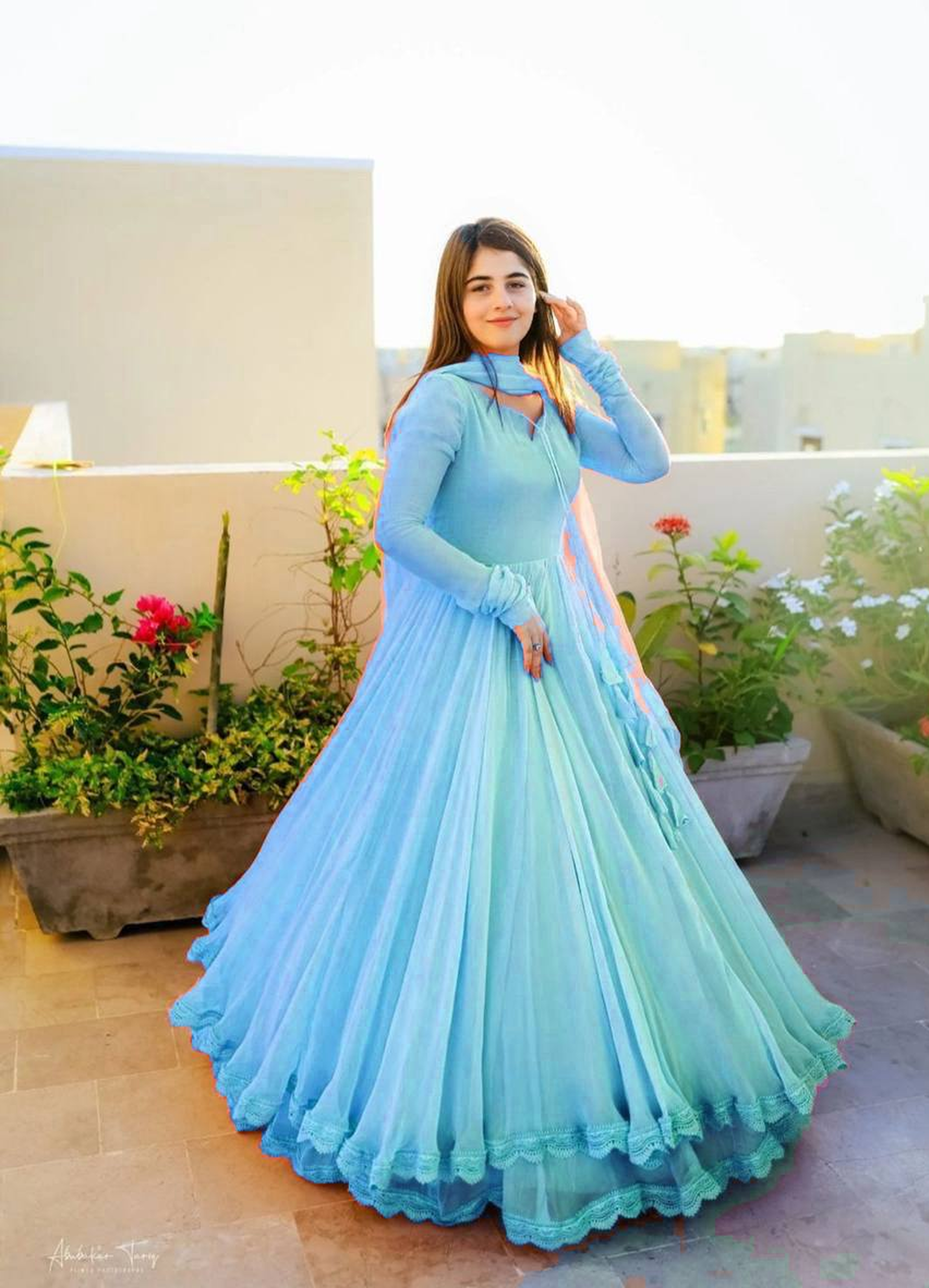 Banzaran Keyuri Flair Gown With Dupatta – Premium Georgette Collection